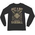 Just a Boy Who Loves Baseball Unisex Long Sleeve T-Shirt Just a Boy Who Loves Baseball Unisex Long Sleeve T-Shirt