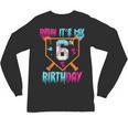 Kids Baseball Drip Bruh It's My 6th Birthday Boy Ice Cream Drip Unisex Long Sleeve T-Shirt Kids Baseball Drip Bruh It's My 6th Birthday Boy Ice Cream Drip Unisex Long Sleeve T-Shirt