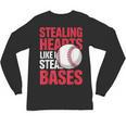 Kids Stealing Hearts Like I Steal Bases Cute Baseball Boys Unisex Long Sleeve T-Shirt Kids Stealing Hearts Like I Steal Bases Cute Baseball Boys Unisex Long Sleeve T-Shirt
