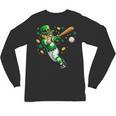 Leprechaun Play Baseball St Patrick's Day Men Kid Boys Unisex Long Sleeve T-Shirt Leprechaun Play Baseball St Patrick's Day Men Kid Boys Unisex Long Sleeve T-Shirt
