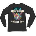 Little Brother Biggest Fan Baseball Cream Drip Crossed Bats Unisex Long Sleeve T-Shirt