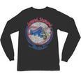 Lynyrd Skynyrd Skeleton Baseball Gun US Flag Cowboy Rock Fan Unisex Long Sleeve T-Shirt