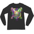 Mardi Gras Ice Cream Drip Baseball Sports For Men Women Kids Unisex Long Sleeve T-Shirt