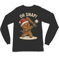 Oh Snap Gingerbreadman Baseball Christmas Men Boys Toddlers Unisex Long Sleeve T-Shirt Oh Snap Gingerbreadman Baseball Christmas Men Boys Toddlers Unisex Long Sleeve T-Shirt