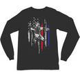 Patriotic Baseball Catcher American Flag Sports Tee Unisex Long Sleeve T-Shirt
