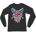 Respect The Drip Baseball American Flag Ice Cream Drip Youth Unisex Long Sleeve T-Shirt