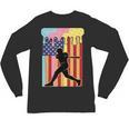 Retro Baseball Drip Boys Ice Cream Patriotic American Flag Unisex Long Sleeve T-Shirt Retro Baseball Drip Boys Ice Cream Patriotic American Flag Unisex Long Sleeve T-Shirt