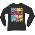 Retro Mama Mommy Mom Bruh Baseball Women Girls Unisex Long Sleeve T-Shirt