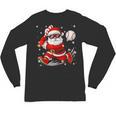Santa Baseball Christmas Pajamas Xmas Men Boy Toddlers Unisex Long Sleeve T-Shirt