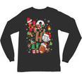 Santa Baseball Football Soccer Pajamas Ho Ho Christmas Xmas Unisex Long Sleeve T-Shirt Santa Baseball Football Soccer Pajamas Ho Ho Christmas Xmas Unisex Long Sleeve T-Shirt