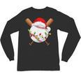 Santa Sports For Men Boys Christmas Baseball Player Unisex Long Sleeve T-Shirt
