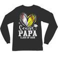 Senior Papa Class Of 2026 Baseball Softball Graduation Heart Unisex Long Sleeve T-Shirt Senior Papa Class Of 2026 Baseball Softball Graduation Heart Unisex Long Sleeve T-Shirt