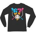 Six Seven Baseball Ice Cream Drip Cool 67 Gen Alpha Slang Unisex Long Sleeve T-Shirt Six Seven Baseball Ice Cream Drip Cool 67 Gen Alpha Slang Unisex Long Sleeve T-Shirt