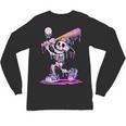 Skeleton Baseball Drip Boys Youth Kids Halloween Unisex Long Sleeve T-Shirt Skeleton Baseball Drip Boys Youth Kids Halloween Unisex Long Sleeve T-Shirt