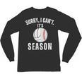 Sorry I Can't It's Volleyball Baseball Season Mom Of Both Unisex Long Sleeve T-Shirt Sorry I Can't It's Volleyball Baseball Season Mom Of Both Unisex Long Sleeve T-Shirt