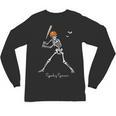 Spooky Season Skeleton Baseball Player Halloween Batter Unisex Long Sleeve T-Shirt Spooky Season Skeleton Baseball Player Halloween Batter Unisex Long Sleeve T-Shirt
