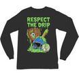 Spooky Zombie Respect The Drip Baseball Halloween Unisex Long Sleeve T-Shirt Spooky Zombie Respect The Drip Baseball Halloween Unisex Long Sleeve T-Shirt