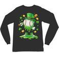 St Patrick Day Baseball Drip Ice Cream Baseball Unisex Long Sleeve T-Shirt