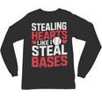 Stealing Hearts Like I Steal Bases Cute Baseball Kids Unisex Long Sleeve T-Shirt Stealing Hearts Like I Steal Bases Cute Baseball Kids Unisex Long Sleeve T-Shirt