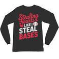 Stealing Hearts Like I Steal Bases Cute Baseball Valentine Unisex Long Sleeve T-Shirt Stealing Hearts Like I Steal Bases Cute Baseball Valentine Unisex Long Sleeve T-Shirt