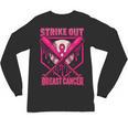 Strike Out Breast Cancer Baseball Ice Cream Drip Unisex Long Sleeve T-Shirt