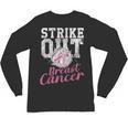 Strike Out Breast Cancer Baseball Warrior Unisex Long Sleeve T-Shirt Strike Out Breast Cancer Baseball Warrior Unisex Long Sleeve T-Shirt
