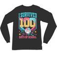I Survived 100 Days Of School Baseball Drip Students Teacher Unisex Long Sleeve T-Shirt
