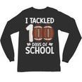I Tackled 100 Days Of School Baseball Player Kids Teacher Unisex Long Sleeve T-Shirt I Tackled 100 Days Of School Baseball Player Kids Teacher Unisex Long Sleeve T-Shirt