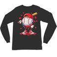 Valentine Baseball Heart Drip Sport Love Valentines Day Boys Unisex Long Sleeve T-Shirt