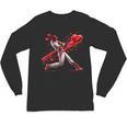 Valentine Baseball Player Drip Unisex Long Sleeve T-Shirt