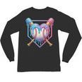 Valentines Baseball Heart Dripping Ice Cream Gen Z Alpha Unisex Long Sleeve T-Shirt Valentines Baseball Heart Dripping Ice Cream Gen Z Alpha Unisex Long Sleeve T-Shirt