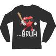 Valentines Bruh Red Heart Playing Baseball Men Boys Kids Unisex Long Sleeve T-Shirt Valentines Bruh Red Heart Playing Baseball Men Boys Kids Unisex Long Sleeve T-Shirt