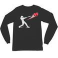 Valentines Day Baseball Batter Silhouette Heart Unisex Long Sleeve T-Shirt Valentines Day Baseball Batter Silhouette Heart Unisex Long Sleeve T-Shirt