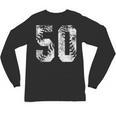 Vintage Baseball Number 50 Jersey Player Uniform Unisex Long Sleeve T-Shirt Vintage Baseball Number 50 Jersey Player Uniform Unisex Long Sleeve T-Shirt
