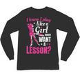 Women's Play Like A Girl Softball Baseball Girls Unisex Long Sleeve T-Shirt