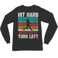 Women's Retro Hit Hard Run Fast Turn Left Baseball Lover Unisex Long Sleeve T-Shirt Women's Retro Hit Hard Run Fast Turn Left Baseball Lover Unisex Long Sleeve T-Shirt