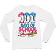 100 Days Of School Baseball Drip Bat 100th Day Of School Boy Unisex Long Sleeve T-Shirt