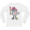 8th Birthday Baseball Ice-Cream Drip 8 Years Old Boys Girls Unisex Long Sleeve T-Shirt