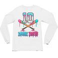 Baseball 10 Year Old Ice Cream Drip 10th Bday Double Digits Unisex Long Sleeve T-Shirt Baseball 10 Year Old Ice Cream Drip 10th Bday Double Digits Unisex Long Sleeve T-Shirt
