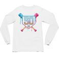 Baseball 50 Year Old Ice Cream Drip 50th Birthday Number 50 Unisex Long Sleeve T-Shirt Baseball 50 Year Old Ice Cream Drip 50th Birthday Number 50 Unisex Long Sleeve T-Shirt