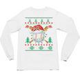 Baseball Christmas Ugly Sweater Santa Sport Men Kids Unisex Long Sleeve T-Shirt