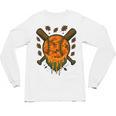 Baseball Drip Ice Cream Dripping Blaze Hunter Orange Camo Unisex Long Sleeve T-Shirt Baseball Drip Ice Cream Dripping Blaze Hunter Orange Camo Unisex Long Sleeve T-Shirt