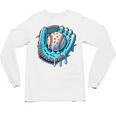 Baseball Drip Ice Cream Sprinkles Baseball Player Premium Tri-Blend Unisex Long Sleeve T-Shirt