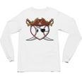 Baseball Heart Pirate Hat Crossed Swords Men Boys Kids Youth Premium Tri-Blend Unisex Long Sleeve T-Shirt