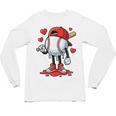 Baseball Ice Cream Drip Valentines Day Sports For Kids Boys Unisex Long Sleeve T-Shirt Baseball Ice Cream Drip Valentines Day Sports For Kids Boys Unisex Long Sleeve T-Shirt