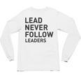 Baseball Lead Never Follow Leaders Team Captain Leadership Premium Tri-Blend Unisex Long Sleeve T-Shirt