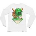 Baseball Life Style Ice Cream Drip Green Premium Tri-Blend Unisex Long Sleeve T-Shirt