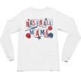 Baseball Mama Mom Mother Vintage Game Day Unisex Long Sleeve T-Shirt