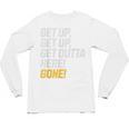 Baseball Player Get Up Get Outta Here Gone Home Run Unisex Long Sleeve T-Shirt Baseball Player Get Up Get Outta Here Gone Home Run Unisex Long Sleeve T-Shirt