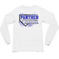 Blue Panther Baseball Home Plate Game Day Mascot Panther Unisex Long Sleeve T-Shirt Blue Panther Baseball Home Plate Game Day Mascot Panther Unisex Long Sleeve T-Shirt